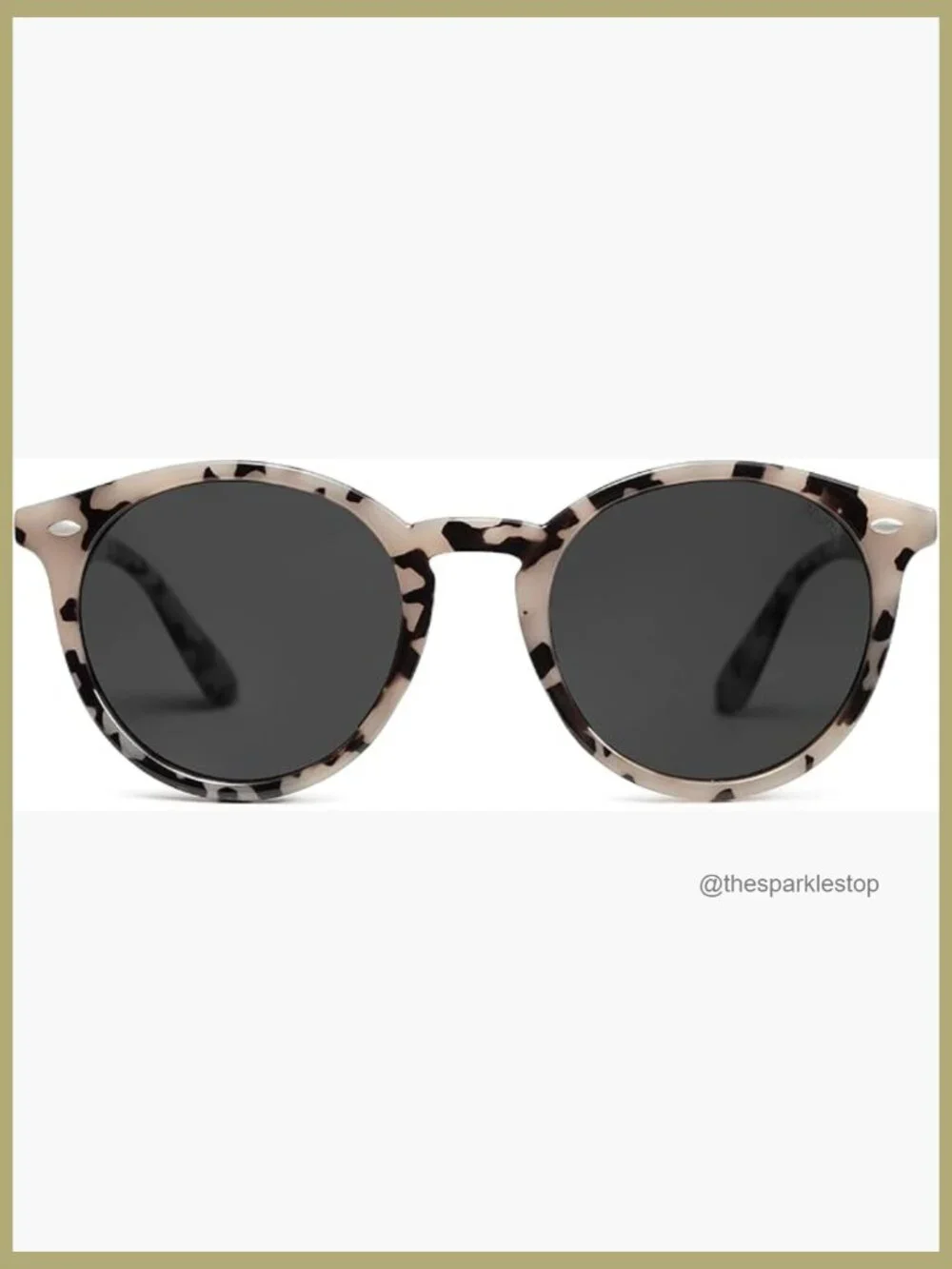 Retro Round Polarized Sunglasses with Polycarbonate Frames
